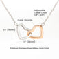 Interlocking Hearts Necklace Non-Message Card