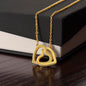 Interlocking Hearts Necklace Non-Message Card