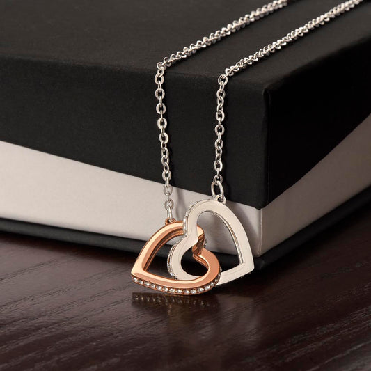Interlocking Hearts Necklace Non-Message Card