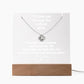 Color LED Acrylic Infinity Card WHITE Writing and  HEART Necklace  For my Wife/ Girlfriend & Husband/ Boyfriend Infinite love Keepsake  1