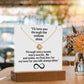 Color LED Acrylic Infinity Card and  KNOT Necklace  For my Wife/ Girlfriend & Husband/ Boyfriend Infinite love Keepsake 4