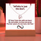 Color LED Acrylic Infinity Card WHITE Background and  HEART Necklace  For my Wife/ Girlfriend & Husband/ Boyfriend Infinite love Keepsake  1