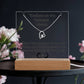 To my Wife/ Girlfriend & Husband/ Boyfriend Infinite love Keepsake Acrylic Infinity Card  Black Text & Heart Necklace 5