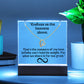 To my Wife/ Girlfriend & Husband/ Boyfriend Infinite love Keepsake Acrylic Infinity Card  Black Text & Heart Necklace 5