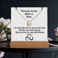 Color LED Acrylic Infinity Card WHITE Background and  HEART Necklace  For my Wife/ Girlfriend & Husband/ Boyfriend Infinite love Keepsake 2