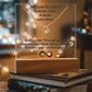 Color LED Acrylic Infinity Card Black Text and  HEART Necklace  For my Wife/ Girlfriend & Husband/ Boyfriend Infinite love Keepsake  3